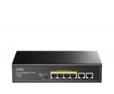 Switch 6 porturi, PoE, 2 porturi Uplink, 10/100Mbps, FS1006P Cudy