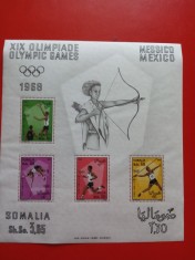 SOMALIA, MEXIC, - BLOC MNH foto