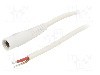 Cablu alimentare DC, cabluri, DC 5,5/2,1 soclu, alb, 2m, WEST POL - S21-TT-C100-200WH
