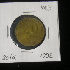 M1 C10 - Moneda foarte veche 116 - Romania - 20 lei 1992