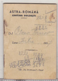 bnk div Astra Romana - cantina Boldesti - carnetel pentru masa 1937
