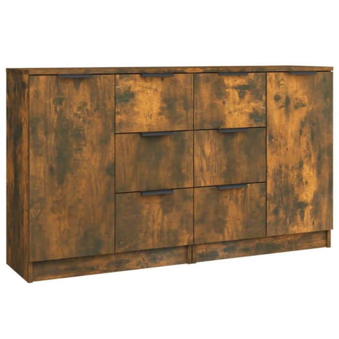 Servanta, stejar fumuriu, 60x30x70 cm, lemn prelucrat