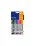 Set de 10 carioci cu doua capete cu varf gros si subtire Playbox