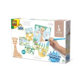 Cumpara ieftin Set creativ Picteaza cu apa Girafa Sophie, SES Creative