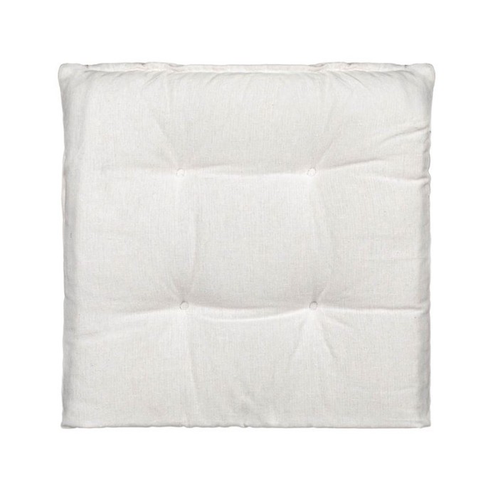 Perna pentru scaun, 40x40 cm, Alb, Bumbac/Poliester, ATU-080224