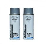 Cumpara ieftin Pachet 2 x Vopsea Spray Brilliante Gri Argintiu RAL 7001 400 ml