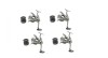 Set 4 Mulinete Crap / Somn / Dunare Diamant alb DM 80
