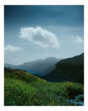 Tablou Canvas pe cerul albastru munții visează, 26 x 39 cm, CMCLASS