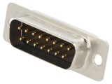 Conector D-Sub 15PIN Mufă Tată Aurit HD