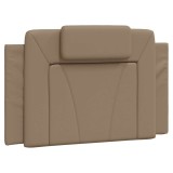 Cumpara ieftin Perna pentru tablie pat, Viana, cappuccino, 80 cm, piele artificiala