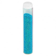 Pudră cu glitter pentru nail art - bleu turcoaz