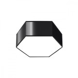Lampă De Tavan Sunde Negru Pvc 2 Becuri Cub Modern De Interior
