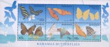 Timbre cu fluturi din Bahamas
