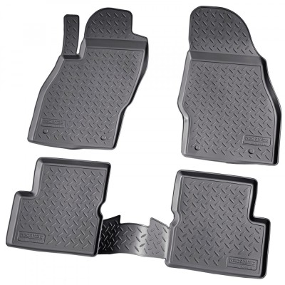 Set de 4 covorase cauciuc 3D stil tavita premium pentru Opel Corsa D, Corsa E, Adam 2006-2019 foto