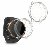 Set 2 huse pentru Suunto 7 Smartwatch, Kwmobile, Transparent, Silicon, 54526.01