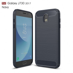 Husa Samsung Galaxy J7 2017 - Carbon Brushed Blue foto