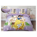 Lenjerie de pat Disney,bumbac finet,6 piese,lila,Alba ca Zapada-A672