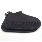 Husa de protectie pentru incaltaminte, Rezistenta la apa, murdarie, praf, Antialunecare, Reutilizabili, Din cauciuc siliconic, Marime L, Negru