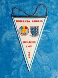 Fanion fotbal Romania - Anglia