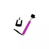 Cumpara ieftin Selfie stick extensibil cu telecomanda Bluetooth Roz