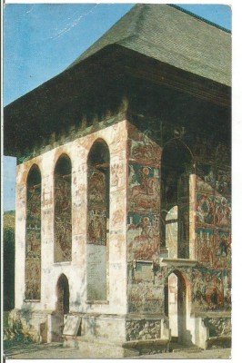 carte postala-MANASTIREA VATRA MOLDOVITEI foto