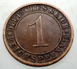 B.167 GERMANIA WEIMAR 1 REICHSPFENNIG 1932 A