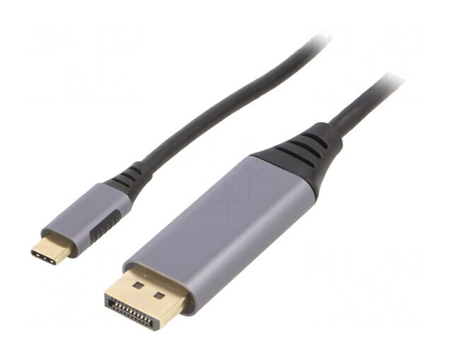Adaptor USB 3.0 la DisplayPort și USB-C, 1.8m, Negru
