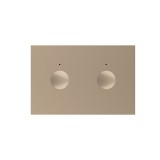 Intrerupator dublu touch Livolo standard Italian, auriu, serie noua