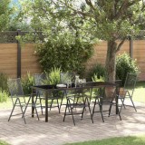 Cumpara ieftin Set de masă pentru grădină Pliere 7 pcs Antracit Oțel