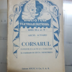 Biblioteca Teatrului Național, Arcel Achard, Corsarul, Seria a III-a, Nr. 21 200
