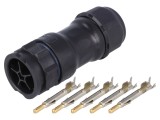 Conector circular cu 5 pini X-Lok tată pe cablu