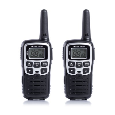 Resigilat : Statie radio PMR portabila Midland XT50 set 2bc gri cod C1178 include foto
