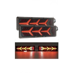 set 2 lampi led cu neon si semnalizare dinamica 24v