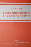 DESPRE CORESPONDENTI SI CORESPONDENTE