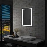 vidaXL Oglindă cu LED de baie, cu senzor tactil, 60 x 80 cm