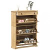 VidaXL Dulap pantofi &quot;Corona&quot;, 99x32x85 cm, lemn masiv de pin 4002788