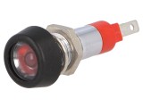 Lampă de control LED roşie 24-28V &Oslash;8.2mm