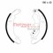 Set saboti frana RENAULT CLIO II (BB0/1/2, CB0/1/2) (1998 - 2005) METZGER MG 715