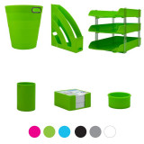 Cumpara ieftin Set 8 accesorii pentru birou ARK, verde, RESIGILAT