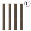 VidaXL Picioare de masă de bar, 4 buc., oțel natural, 110-112 cm 4012483
