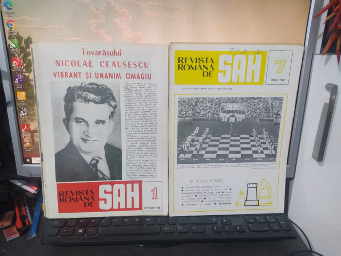 Revista rom&acirc;nă de șah nr. 1-12 1988, an complet, Margareta Teodorescu, 132