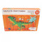 Puzzle bețișoare din lemn, Dinozaur, 32 piese, 5-7 ani