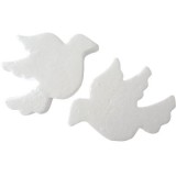 Accesorii creatie - polistiren - porumbel, alb, set 2 buc, Colorarte