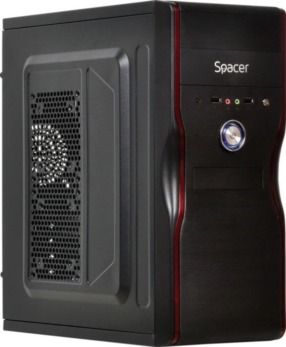 Carcasa Spacer New Mercury, ATX, MidTower NEGRU