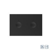 Cumpara ieftin Intrerupator dublu wireless touch Livolo cap scara/cruce, negru