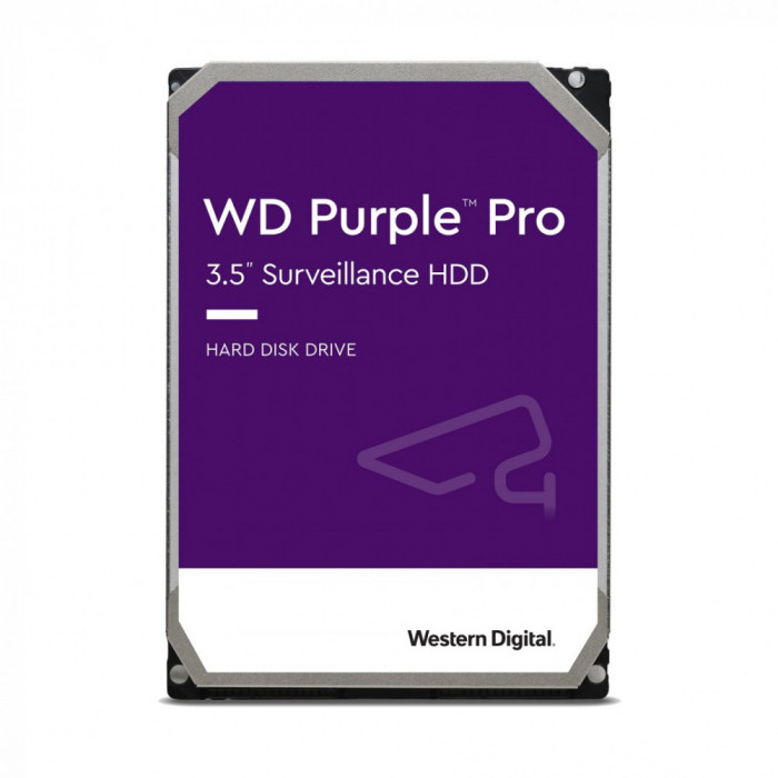 Hdd intern wd 3.5 8tb purpel pro surveillance 3.5 sata3 7200rpm 256mb