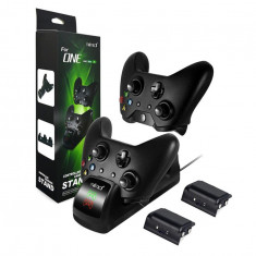 Suport de incarcare Duo + 2 baterii pentru XBOX One One X si One S