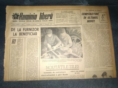 ZIARUL ROMANIA LIBERA 15 IANUARIE 1965 foto