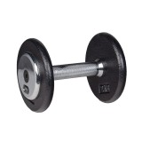 Gantera fixa profesionala inSPORTline 5 kg din fonta cu maner antiderapant