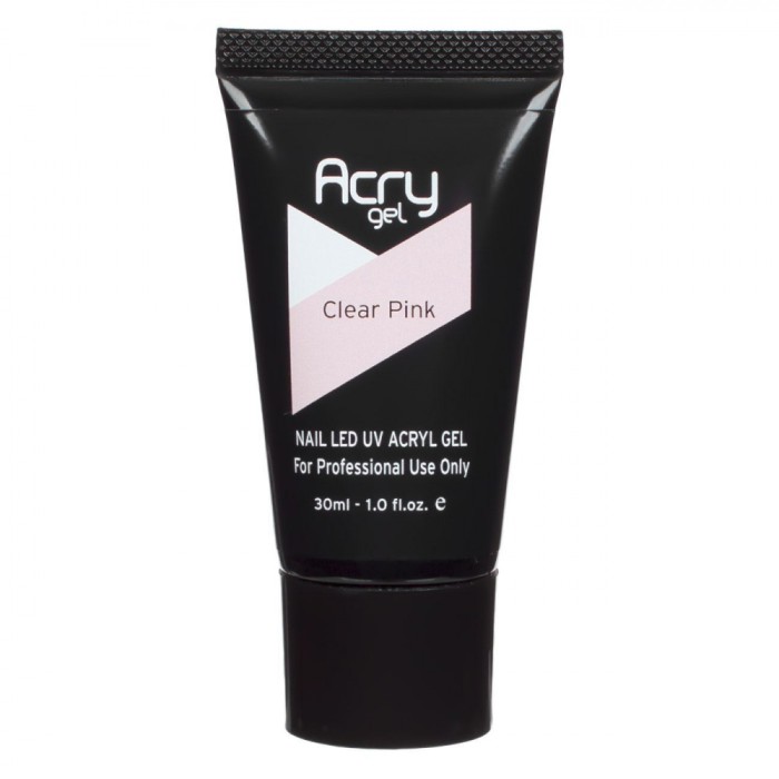 Gel Unghii Acrygel, Transparent Roz, Capacitate 30ml